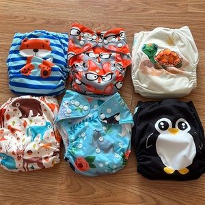 Alva baby cloth diaper lot (NEW condition)